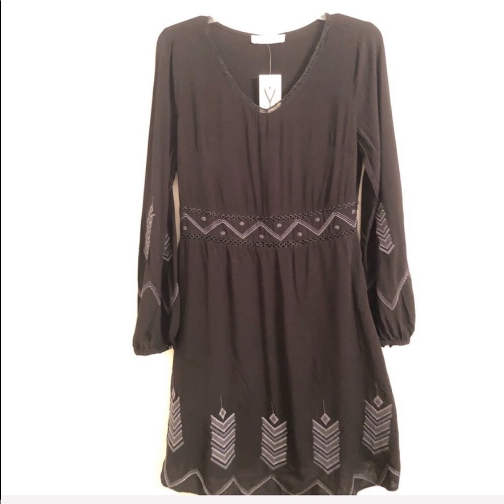 new! Simi Sue | Boho Rayon Dress embroidered